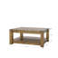 Desmon Solid Wood Four Leg Coffee Table with Storage