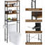 Calirose 23.6" W x 68 "H x 9.4" D Over The Toilet Storage with 4-tier shelf & 4 hooks-762726639