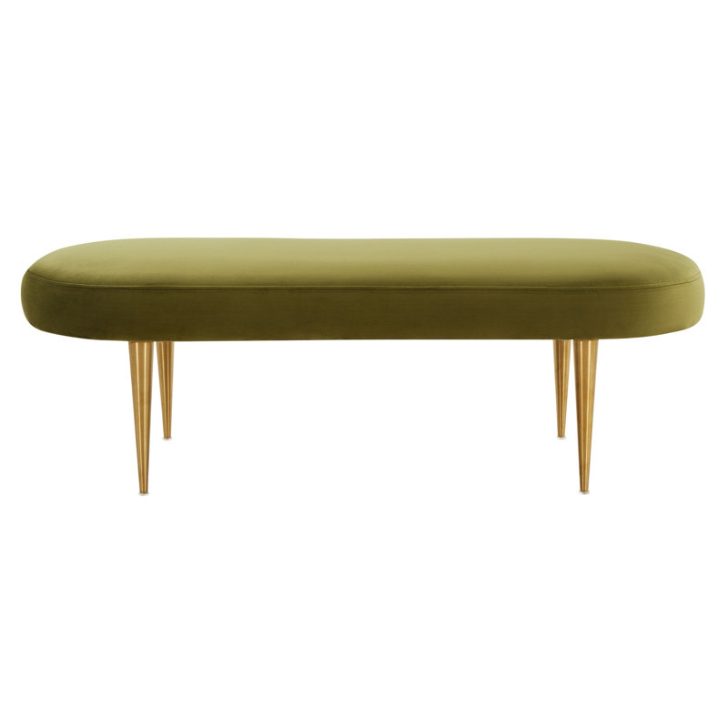 Jalinqua Upholstered Bench, Olive Green