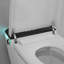 Toilette intelligente CRESTLE avec bidet, allongée, 17,5 po de hauteur ADA, couvercle à ouverture / fermeture automatique, mode ECO, stérilisation UV, pré-brumisation, chasse d'eau automatique / de secours 1,2 GPF avec score de 1000 g MaP, laveuse / sécheuse chaude, siège chauffant, veilleuse , Télécommande