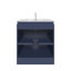 Ensemble de meuble-lavabo autoportant 30 po Aurilla en bleu marine avec plateau en quartz de Carrare blanc Aurilla-1377592122-1488533895