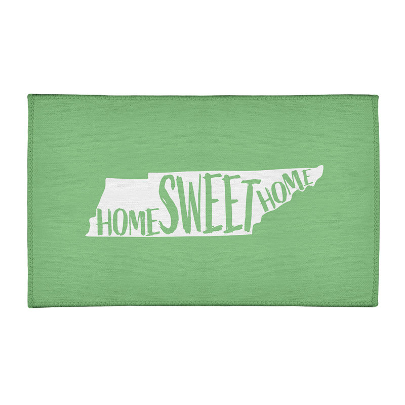 Tapis en poly-chenille tennessee à la maison, Rectangle 4 pi x 6 pi