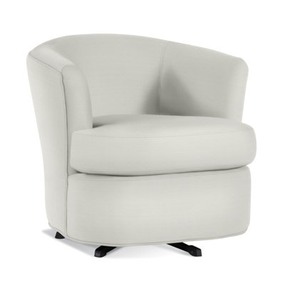 Upholstered Swivel Barrel Chair