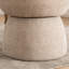 Fauteuil d'appoint rembourré Allis, tabouret de coiffeuse pivotant avec dossier à oreilles, fauteuil de maquillage en tissu Boucle-701948478
