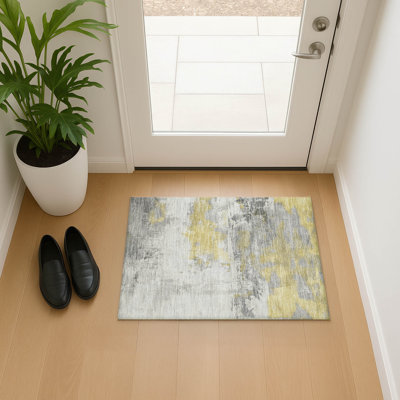 Premium Machine Washable Mehara AMF1685 Abstract Rug