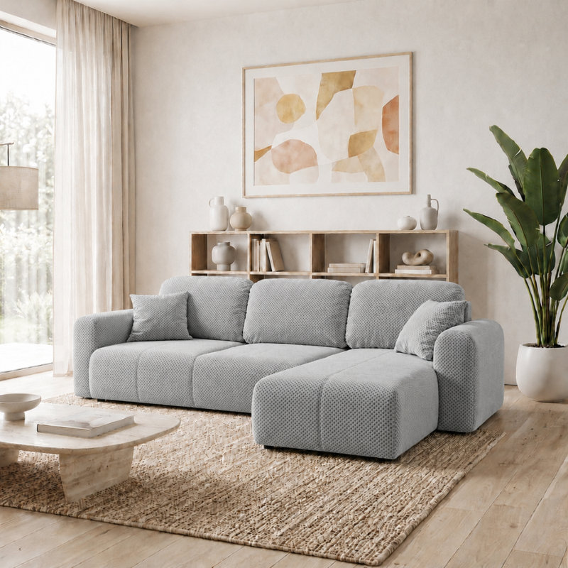 Safila 3 Seater Sofa Bed, Right Hand Facing Corner Sofa