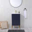 Ensemble de meuble-lavabo simple 18 po bleu