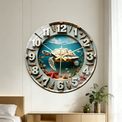 Horloge murale en verre 16 po