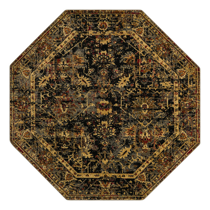 Alameda Abstract Indoor Rug, Octagon 7'10"