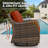 3 Pcs Outdoor Patio Furniture Set, Red-926079305-914615973