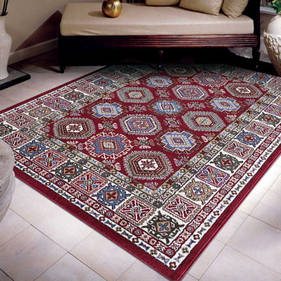Tapis rouge à motif oriental Wisconsin