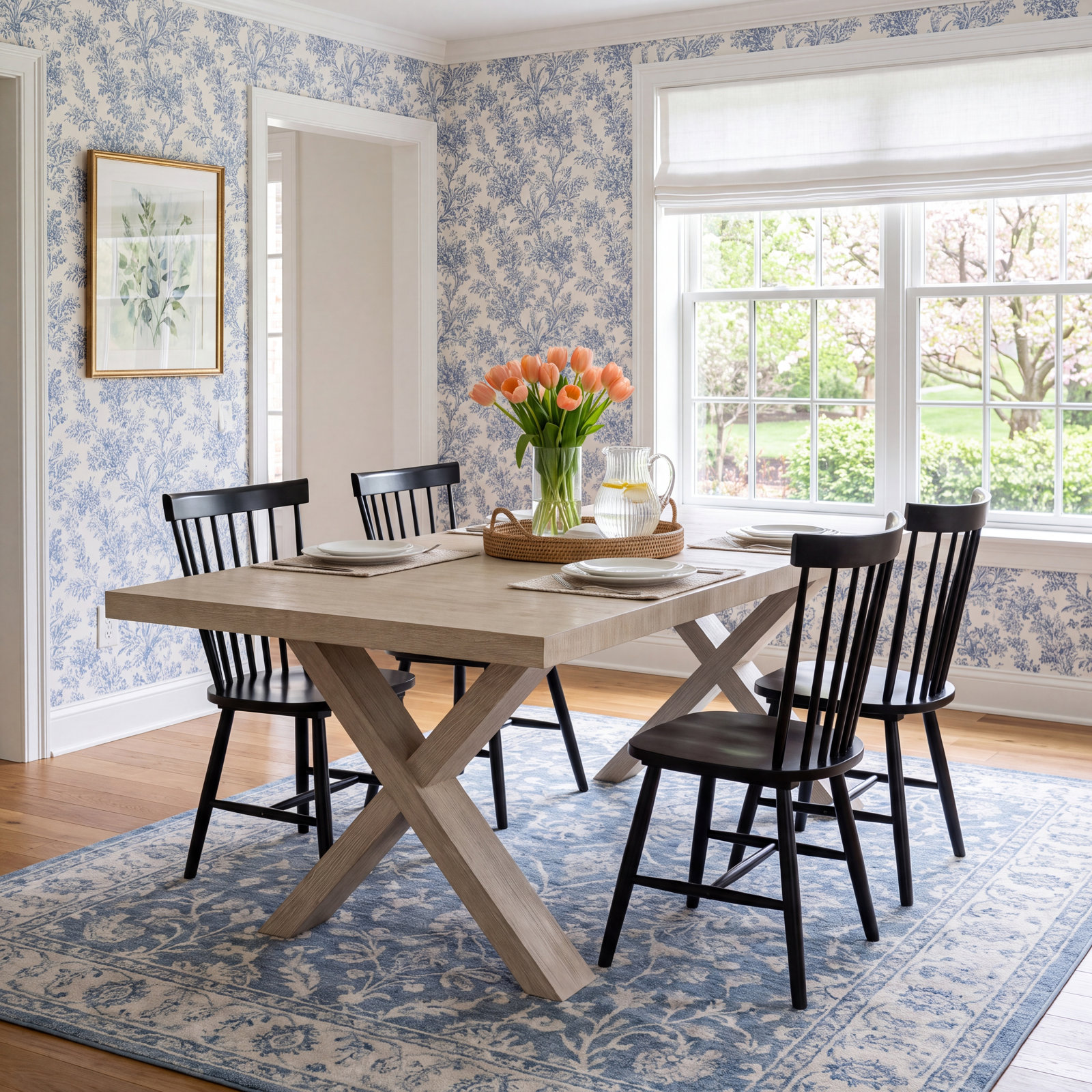 Westhampton 86" Extendable Oak Dining Table