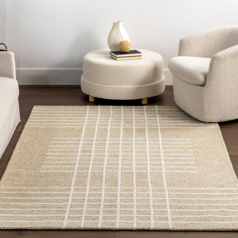 Bradlee Contemporary Checkered Area Rug, Rectangle 8'6" x 11'6"
