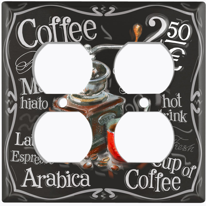Food & Beverage 2 - Gang Duplex Outlet Standard Wall Plate