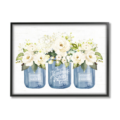 Bouquets de fleurs roses blanches
