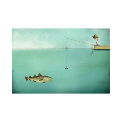 Fish by Majali - Wrapped Canvas Painting