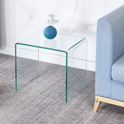 Dvergheim Glass Top End Table