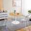 Petite table de salle à manger avec plateau rond et table basse pour le salon