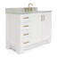 ARIEL TAYLOR 43 IN LEFT OFFSET SINGLE RECTANGLE SINK VANITY-444712543-444712540-411981164