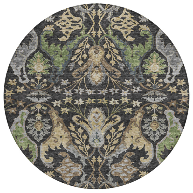Tapis d'intérieur rond 8 pi