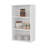 White Wall Cabinet with Open Storage