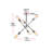 Colebrook 6 - Light Dimmable Sputnik Modern Linear Chandelier-220635734