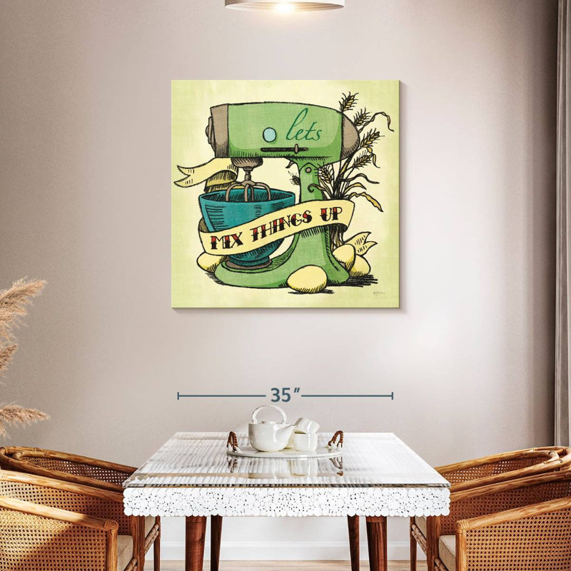 Tergel Retro Bakery Green I, 36" H x 36" W