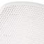 Chaise de salle à manger d'extérieur Lotus - Polypropylène blanc, structure résistante aux intempéries