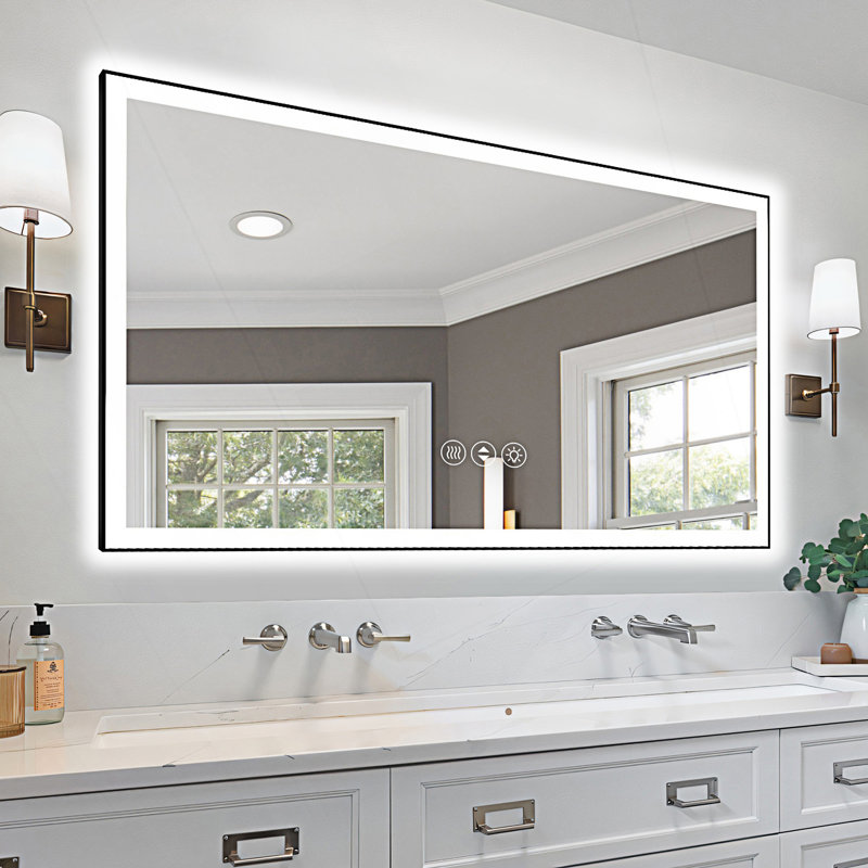 Frameless LED Bathroom Mirror,Smart Mirror, 40.05" x 72.05"