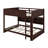 Queen Over Queen Bunk Bed With Storage Cabinets-63650713