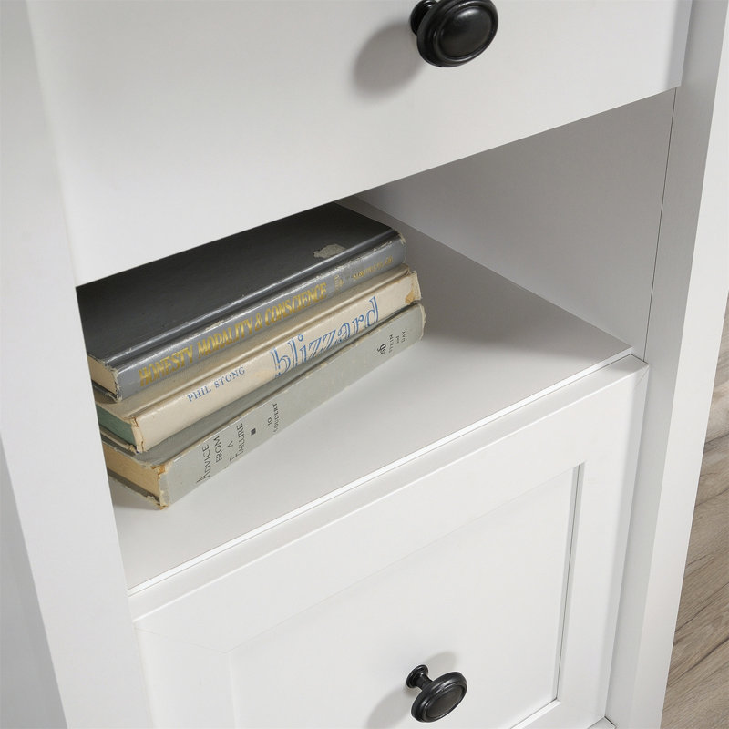 L-Shaped Desk, White Finish