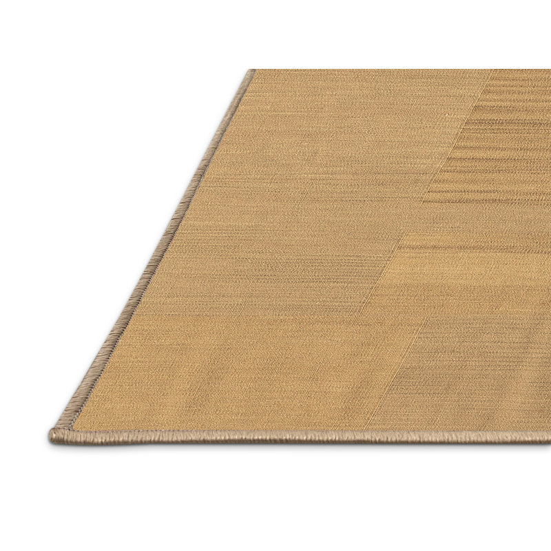 Tapis contemporains brun lavable à la machine 2739, Rectangle 2 pi x 3 pi
