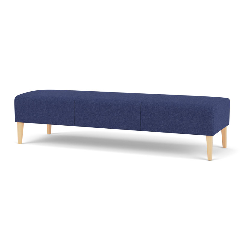 Luxe Lounge Reception 3 Seat Bench, Archetype Admiral, Natural Wood