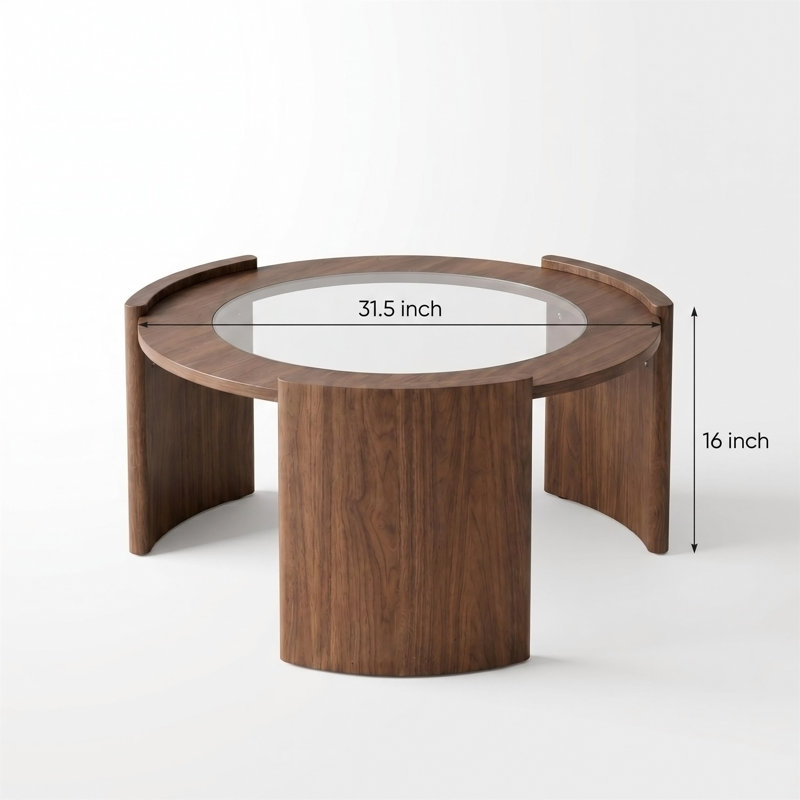 Mid-Century Modern Round Coffee Table