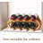Navtcow Wine Rack And Water Bottle Organizer 2 In 1 For Cabinet And Countertop - Adjustable In 2 Sizes