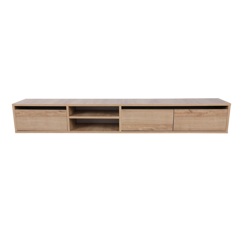 Hattchet Unfinished TV Stand for TVs up to 55", Oak