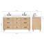 Meuble-lavabo double en bois massif ARIEL Monroe-99404996-131239044-131239051