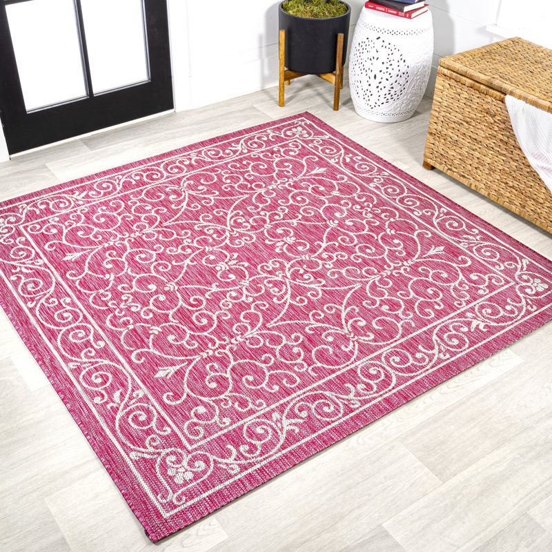 Tapis d'intérieur / d'extérieur Halpert, Carré 5 pi 3 po