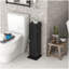 Armoire à papier hygiénique, armoire de coin de petite salle de bain avec portes et tablettes, rangement pour salle de bain, armoire d'entrée