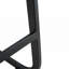 Ensemble de 2 chaises noires en polyuréthane