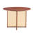 Chinese Countryside Style Solid Wood Round Desk, Modern For Home & Office, 42"x42"x29.5", Walnut, 51.05lb, Effortless Install Process Table, Simple Desk Home, Dining, Assembly-2118507777