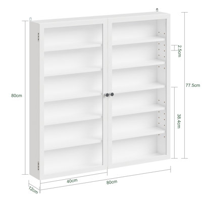 80 cm W Display Cabinet