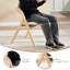 Chaise rembourrée empilable rembourrée et rembourrée-115543217