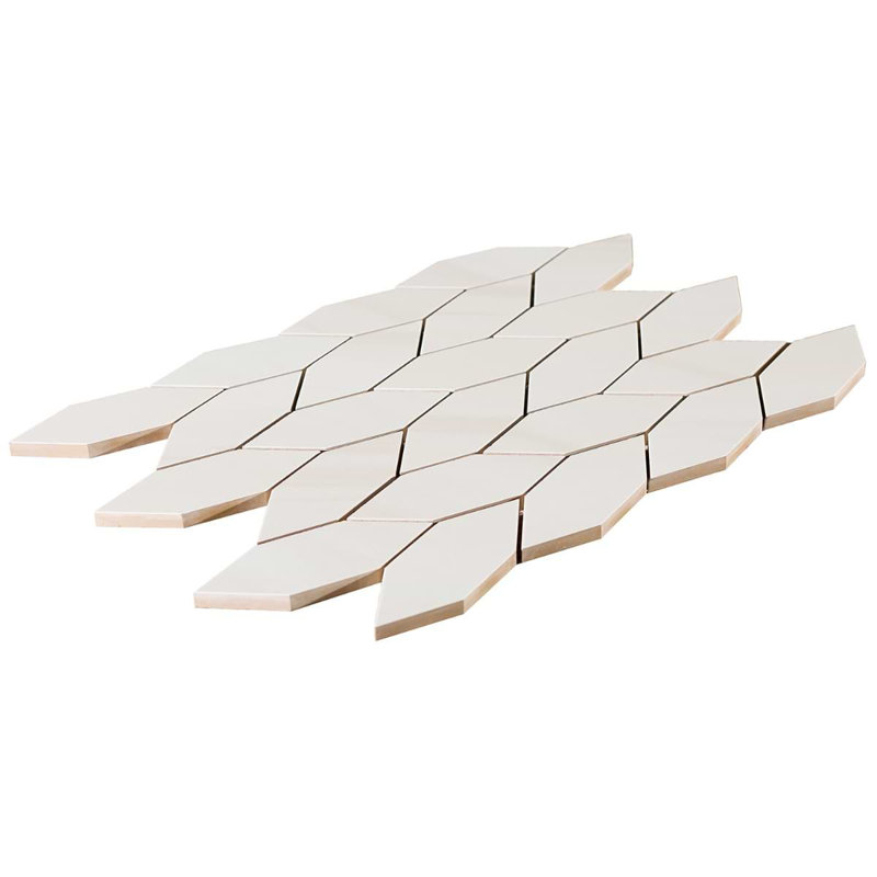 Minera 2x5 Foliage Polished Marble Look Porcelain Mosaic Tile