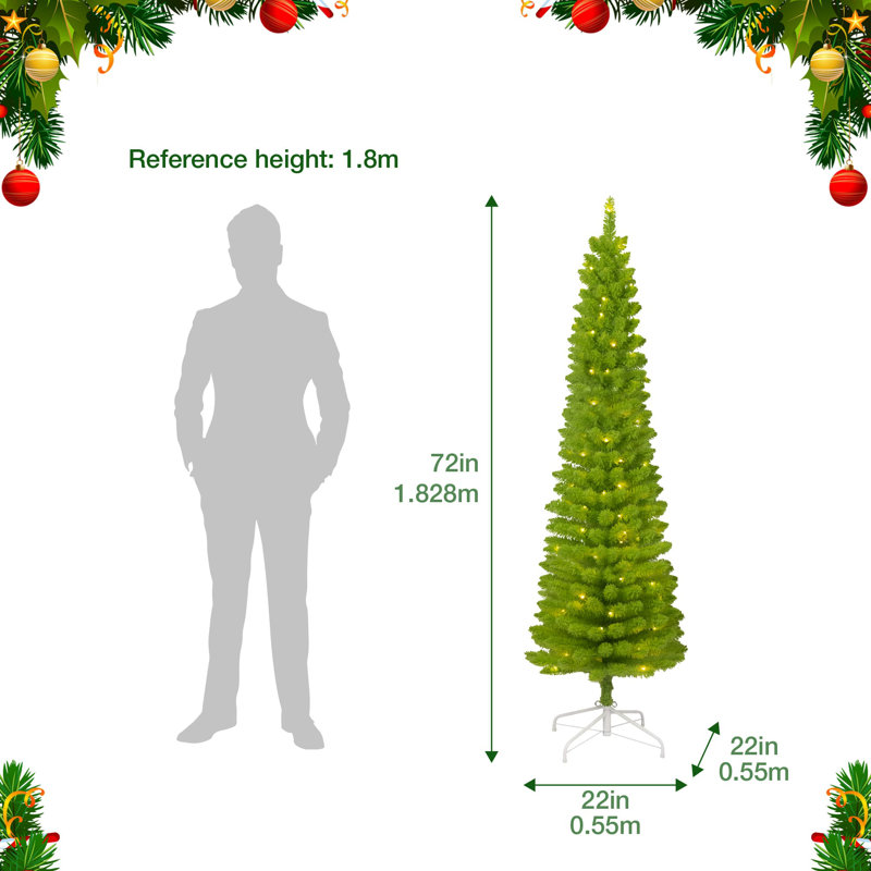 72' Lighted Christmas Tree