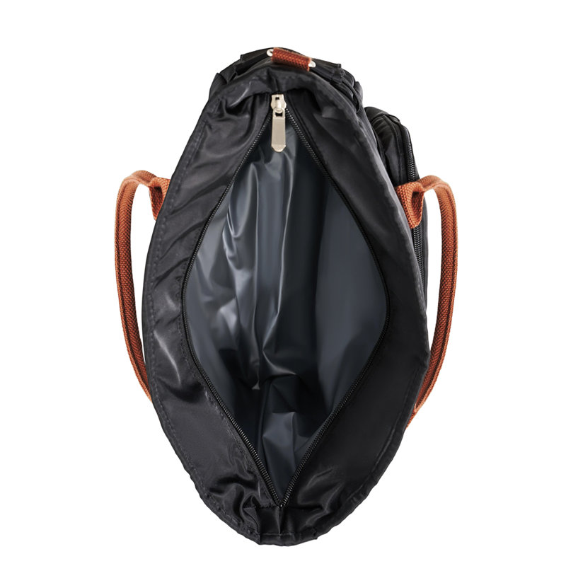Portable Insulated Lunch Bag, Black