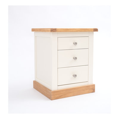 Calvin 45cm W Solid + Manufactured Wood Bedside Table
