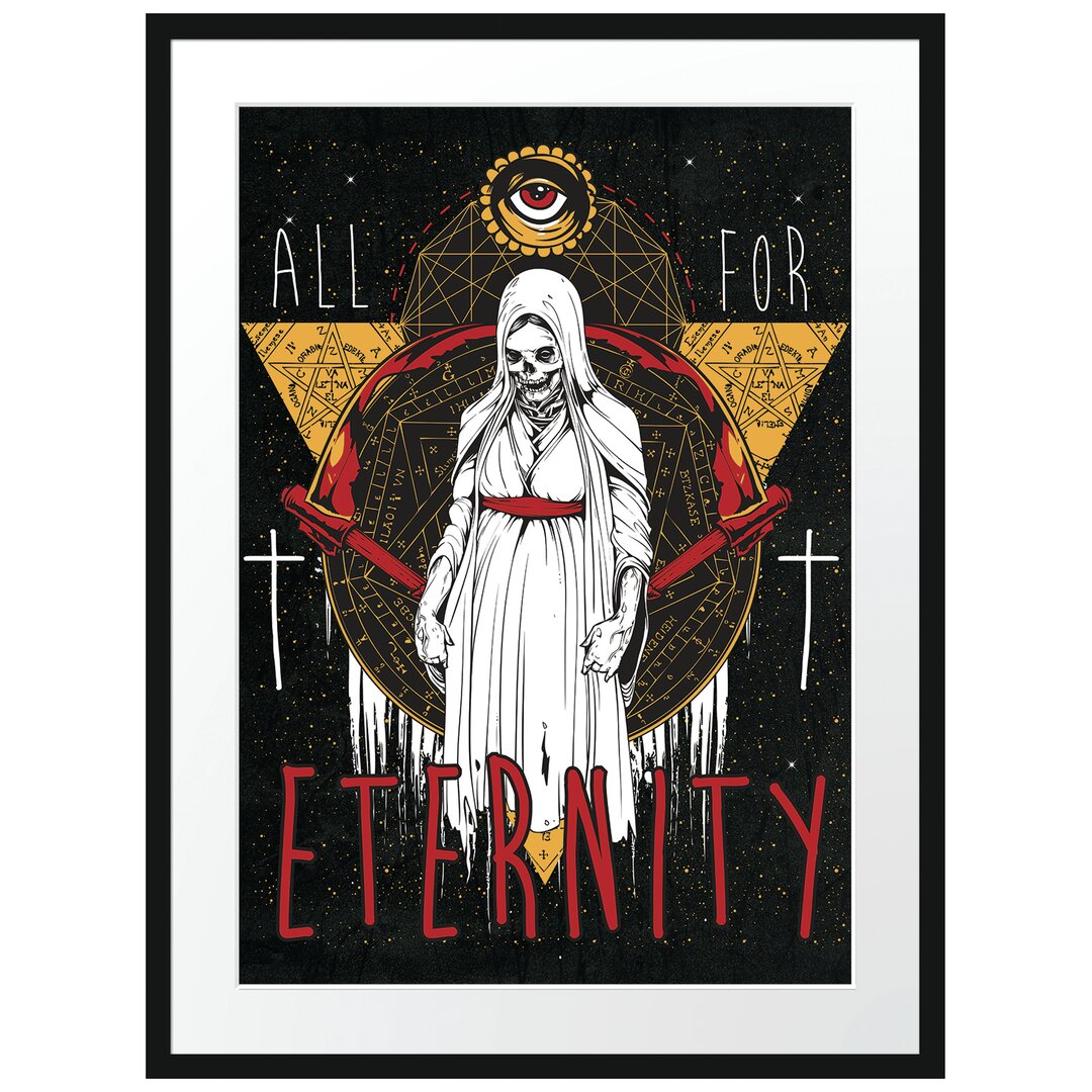 Gerahmtes Poster All For Eternity Black