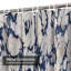 Rideau de douche abstrait à motif abstrait en marbre bleu marine avec 12 crochets-191697523