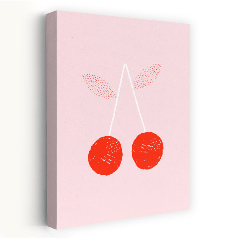 «Sweet Red Cherries», art mural cerise, H 48 po x l 32 po